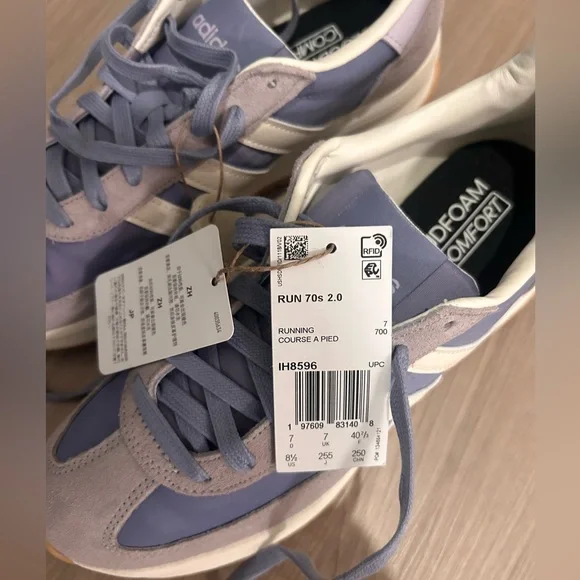 Adidas Lavender & White Retro Jogger Cloudfoam Sneakers - Picture 4 of 8